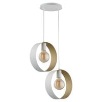 Minimalistyczna lampa wisząca HOOP 32290 Sigma biały zwis pokojowy rings