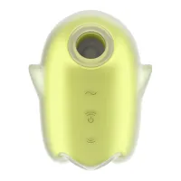 satisfyer glowing ghost - wibrator pulsacyjny led, silikon, fioletowy