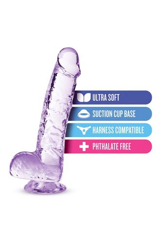 NATURALLY YOURS  6" CRYSTALLINE DILDO  AMETHYST na Arena.pl
