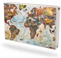 Mata magnetyczna magnes na grzejnik Fototapeta pod wymiar MAPA ŚWIATA