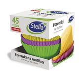 Stella Foremki na muffiny kolorowe 45szt box