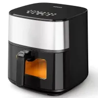 Frytkownica beztłuszczowa Ava Pro 2000W 8L czarna z oknem dla zdrowego smażenia