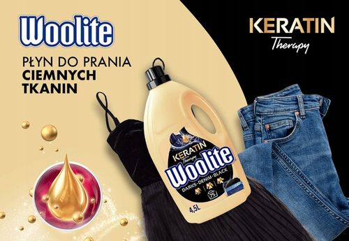 Woolite PŁYN DO PRANIA Czarnych Ubrań Jeansów Keratin Therapy Bez Zabrudzeń na Arena.pl
