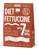 Makaron (konjac) Fettuccine Bezglutenowy BIO 385 g (300 g) - DIET-FOOD