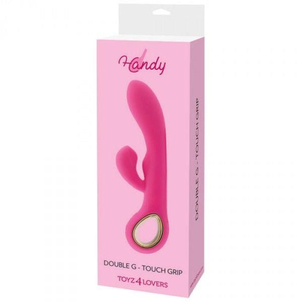 Wibrator-Rabbit Handy G-Double Touch Grip Pink zdjęcie 2