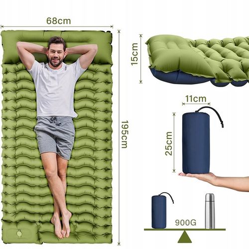 MATA KARIMATA MATERAC SAMOPOMPUJĄCY POMPKA PODUSZKA 195X68X10CM INFLACJA na Arena.pl