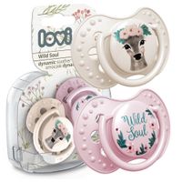 LOVI Smoczek uspokajający dynamiczny WILD SOUL GIRL 3-6m