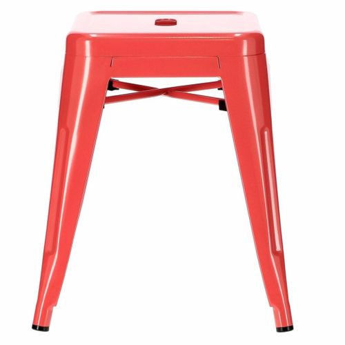 Stołek Paris czerwony inspirowany Tolix na Arena.pl
