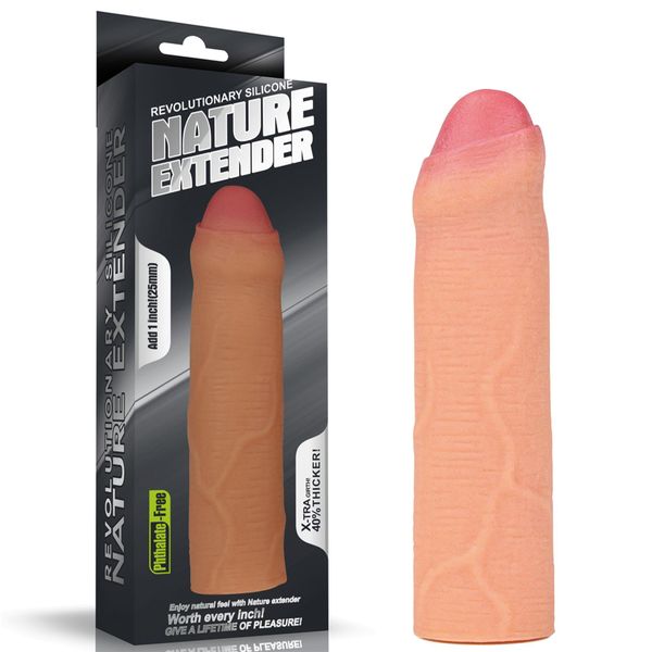 Add 1"" Revolutionary Silicone Nature Extender Uncircumcised zdjęcie 1