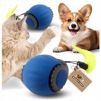 PIŁKA ZABAWKA INTERAKTYWNA dla kota psa USB wibracje elektryczna