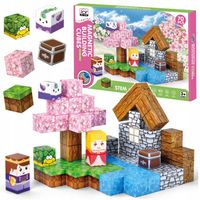 Klocki magnetyczne 3D kostki budowlane sześciany 2,5 cm Pixele Zestaw 70 el