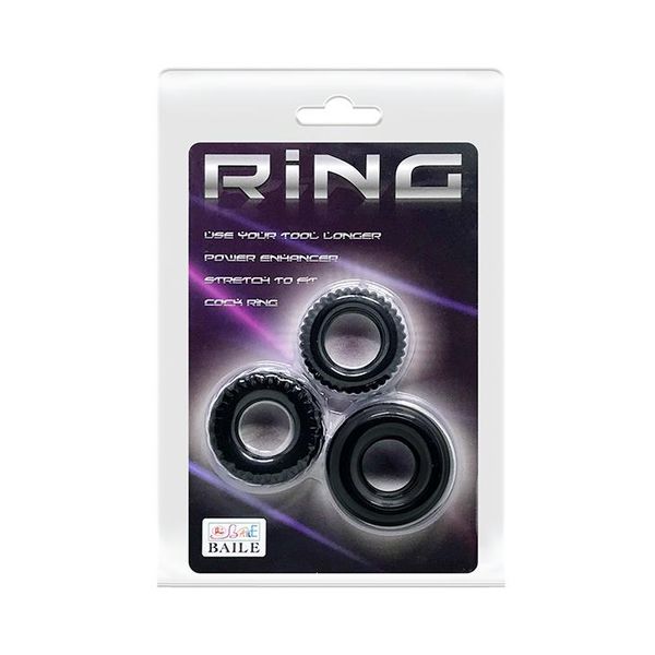 BAILE- THREE COCK RINGS SETS zdjęcie 1