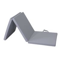 materac gimnastyczny Satellite 180x60x5 cm trzyczęściowy - szary