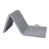 materac gimnastyczny Satellite 180x60x5 cm trzyczęściowy - szary