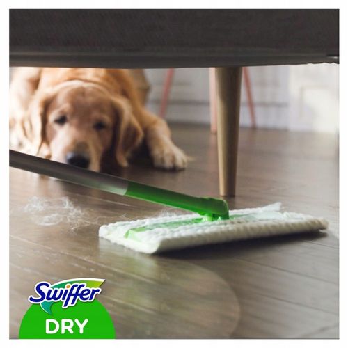 Swiffer Dry+Wet Kit Zestaw mop, 8 suchych i 3 mokre chusteczki do kurzu na Arena.pl