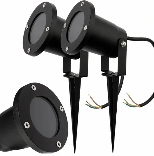 Lampa Reflektor LED wbijany GU10 Czarny na Arena.pl