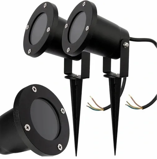 Lampa Reflektor LED wbijany GU10 Czarny zdjęcie 2