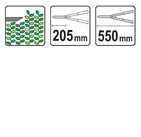 nożyce do żywopłotu 550mm - yt-8822 na Arena.pl