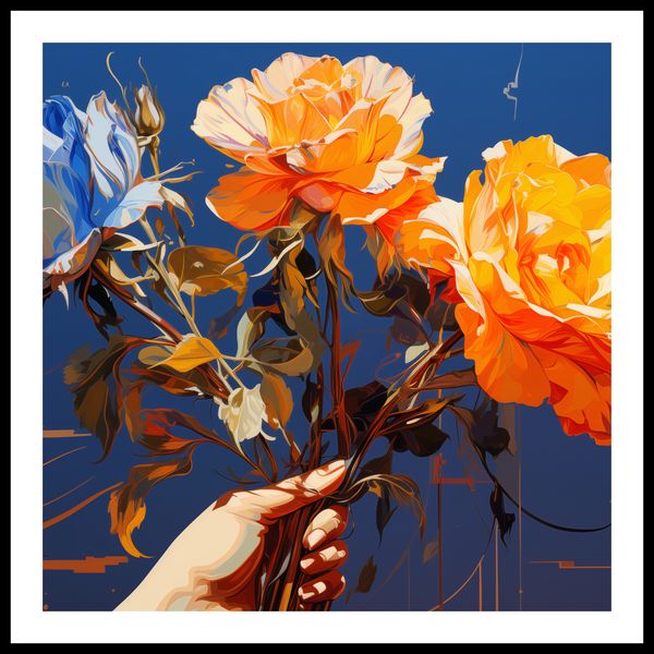 Plakat 80x80cm Żywy Uścisk zdjęcie 3