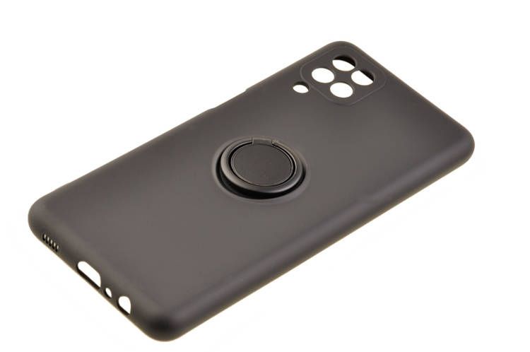 Etui Silicone Ring do Samsung Galaxy A12 czarny zdjęcie 3