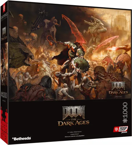 Puzzle 1000 elementów. Doom. The Dark Ages. Slayer's Rage na Arena.pl