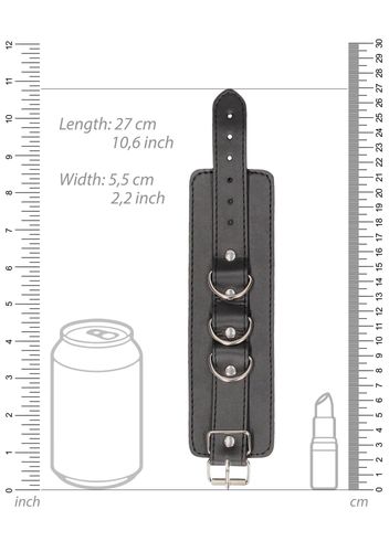 bonded leather hand or ankle cuffs - with adjustable straps na Arena.pl