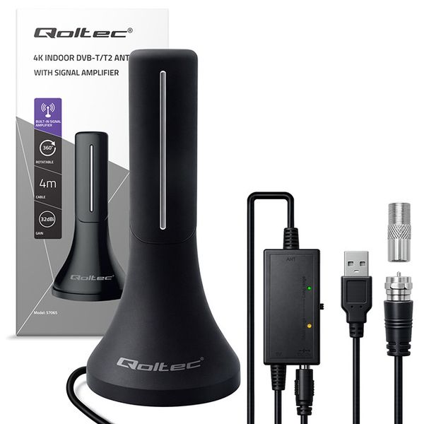 Antena Qoltec DVB-T2 32dBi 4m USB zdjęcie 11