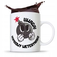 Kubek Dla Weterynarza Uwaga Bombowy Weterynarz Z Nadrukiem Ze Zdjęciem