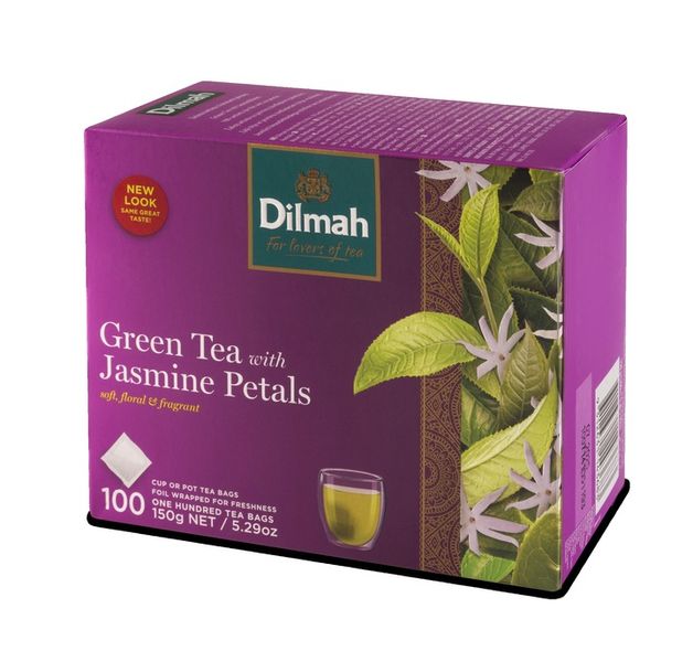 Dilmah Zielona herbata jaśminowa 100 x 1,5 g zdjęcie 9