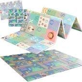 duża dwustronna mata piankowa składana alfabet 801  mata