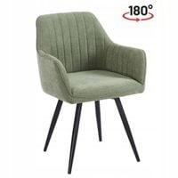krzesło obrotowe fotel 180°z materiału scala nw 38 w kolorze oliwki obrót