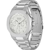 BOSS 1514087 Taper Silver 45mm Męski zegarek z chronografem