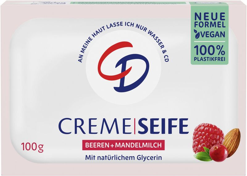 CD Mydło w kostce Jagody i Mleko Migdałowe 100g zdjęcie 1