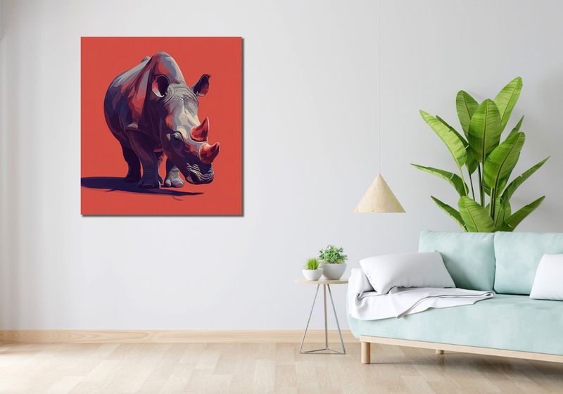 Obraz 90x100cm Marszujący Gigant zdjęcie 2