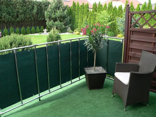 OSŁONA BALKONOWA BRĄZOWA 0,8X5M MATA MASKUJĄCA SIATKA CIENIUJĄCA OGRÓD PŁOT na Arena.pl