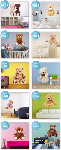 NAKLEJKA samoprzylepna zebra tęcza misie ŁADNE na Arena.pl