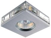 SA-06 sns MR16 1x50W satyna opr. strop. stała kwadratowa