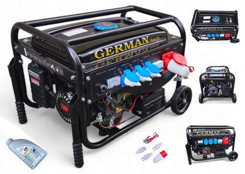 AGREGAT PRĄDOTWÓRCZY A8 5,2kW MIEDŹ prądu AVR + ELEKTRYCZNY ROZRUCH GERMAN na Arena.pl