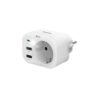 Gniazdo elektryczne HAMA z ładowarką USB 20W Power Delivery USB-C USB-A