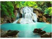 50X70CM WODOSPAD OBRAZ POKOJU DREWNINE