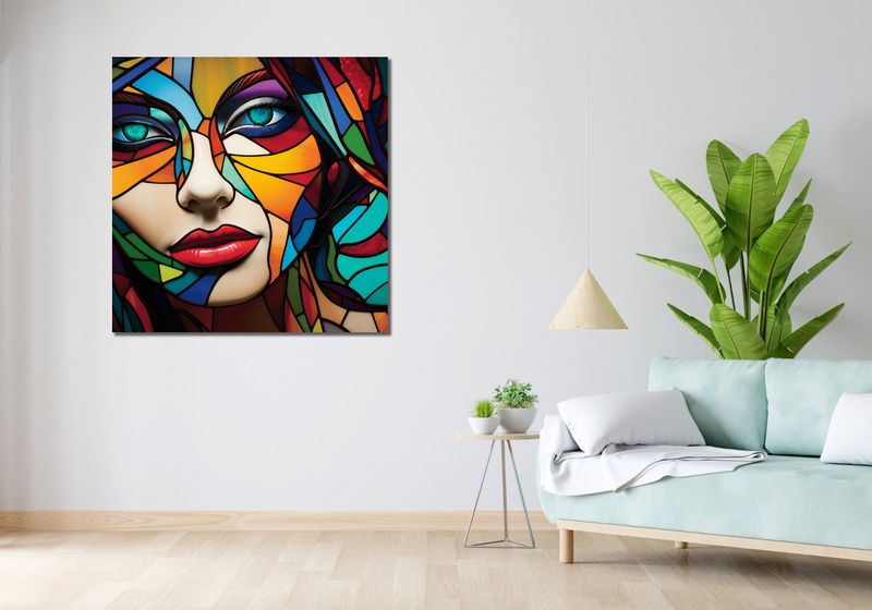 Obraz 100x100cm Spójrz Mi W Oczy zdjęcie 2