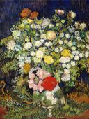Plakat 60x80cm Bouquet of Flowers in a Vase, Van Gogh Vintage
