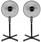 WIATRAK STOJĄCY WENTYLATOR PODŁOGOWY CZARNY/ BIALY