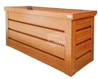 Skrzynia ogrodowa metalowa kufer 120x50x70cm złoty dąb GP506