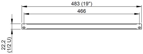 Panel maskujący zaślepka szafa Rack 19" 1/2U stal Thon czarny na Arena.pl