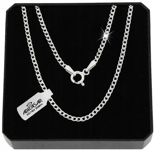 SREBRNY MĘSKI ŁAŃCUSZEK PANCERKA 55cm SREBRO 925 DLA NIEGO na Arena.pl