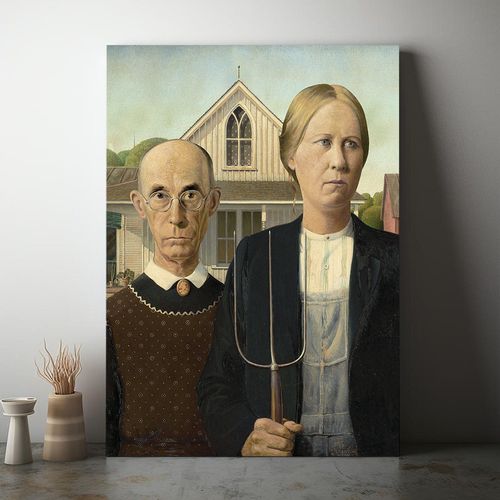 Obraz na płótnie american gothic pop art 70x100 cm na Arena.pl