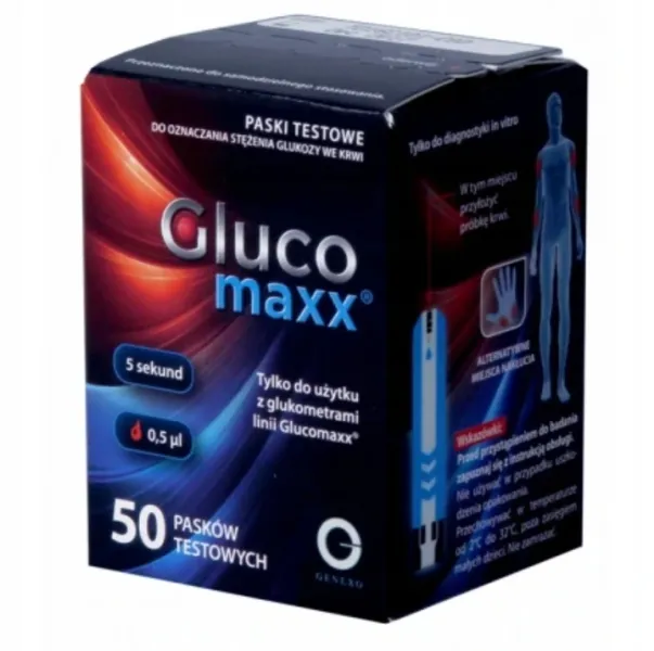 Paski testowe Genexo Glucomaxx 50 sztuk plus zdjęcie 2