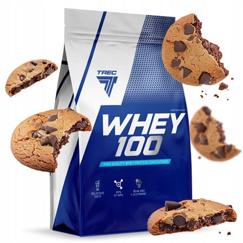 PYSZNE BIAŁKO WPC Trec Whey 100 700g PROTEINY NA MASĘ MIĘŚNIE DO TRENINGU na Arena.pl