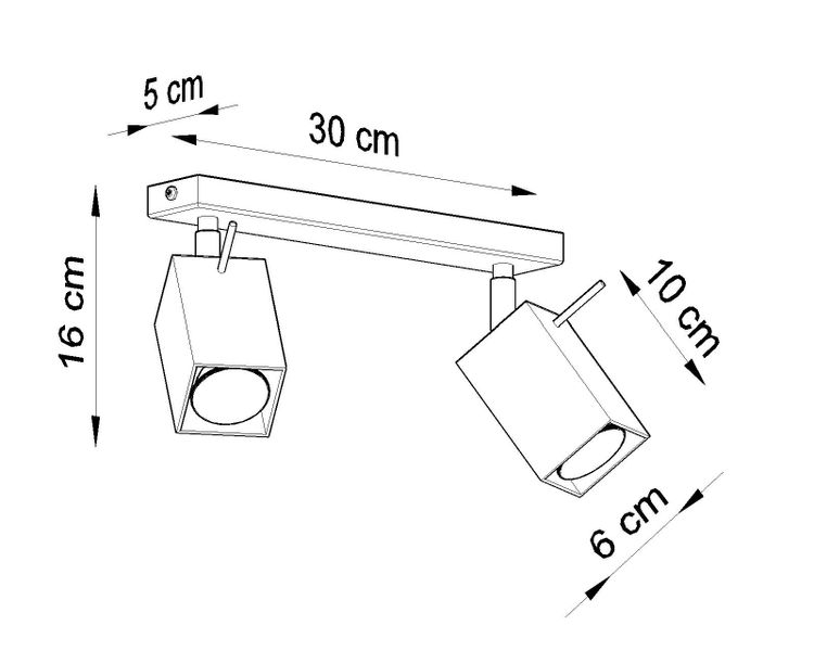 LAMPA sufitowa SL.0096 ścienna OPRAWA listwa reflektorki białe zdjęcie 4
